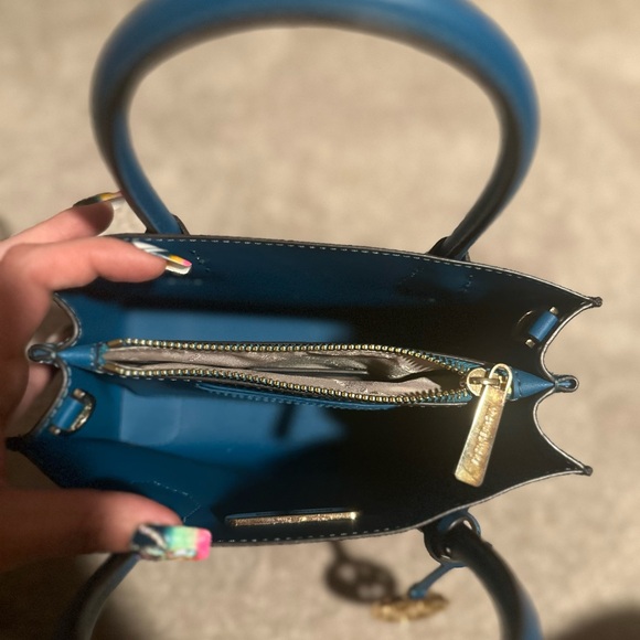 Michael Kors Mercer Women's Crossbody Bag - Brown and Dark Teal With Wallet - Picture 9 of 14